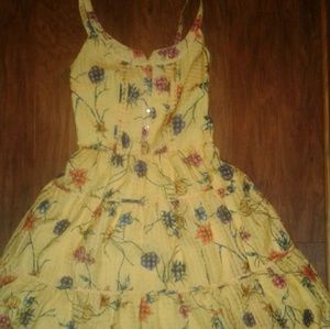 Voodoo Vixen Vintage 50s Yellow Remake Dress Large